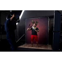 Manfrotto Lastolite LL LB7940  EzyFrame Vintage Background 2 x 2.3m Crimson with frame