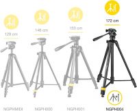 NATIONAL GEOGRAPHIC NGPH004 3-Way Head Tripod w/monopod