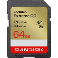 SanDisk Extreme GO SDXC UHS-I 64GB 170MB/s V30 (SDSDXGN-064G-GNCIN)