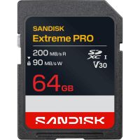 SanDisk Extreme PRO SDXC UHS-I 64GB 200MB/s V30 (SDSDXXU-064G-GSCIN)